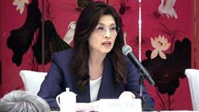 國民黨主席鄭麗文在北京召開中外記者會（1）國民黨主席鄭麗文（圖）10日在北京中國大飯店召開中外記者會，說明鄭習會談內容。中央社記者呂佳蓉北京攝　115年4月10日