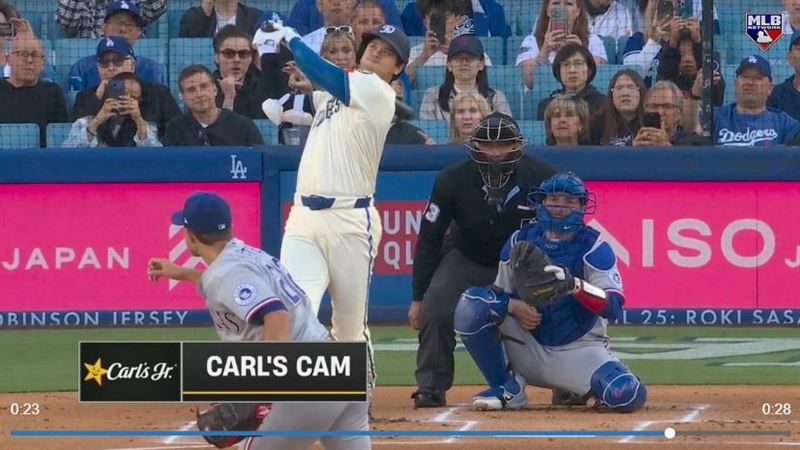 大谷翔平炸裂「首局首打席」全壘打。（圖／翻攝自MLB官網）