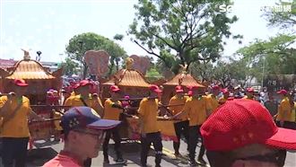 桃園龍德宮四媽祖　首度南下高雄龍成宮