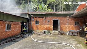 三合院,新北,圳頭,屋主,父親,火警,三峽,火災,命危。（圖／翻攝畫面）
