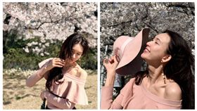 林志玲賞櫻。（圖／翻攝自IG @chiling.lin）