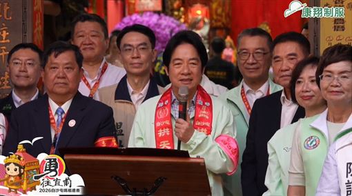 白沙屯媽祖山邊媽祖啟程進香　總統親送駕