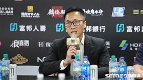 林志傑引退賽G2，富邦勇士總教練許晉哲出席賽後記者會。（圖／記者劉彥池攝影）