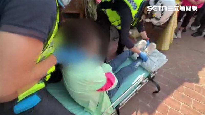 來自台中一對夫妻前一天夜宿車上，太太疑似沒睡好，身體出現突發狀況