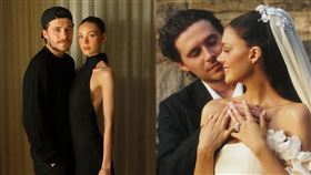 布魯克林和妻子妮寇拉結婚4年。（翻攝nicolaannepeltzbeckham IG、brooklynpeltzbeckham IG）