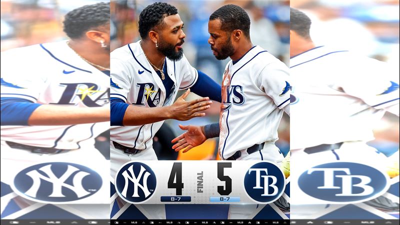 洋基4：5不敵光芒慘遭橫掃。（圖／翻攝自MLB X）