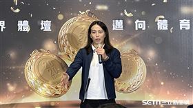 舉重選手郭婞淳談台灣籃球巨星林志傑引退。（圖／記者戴以柔攝影）