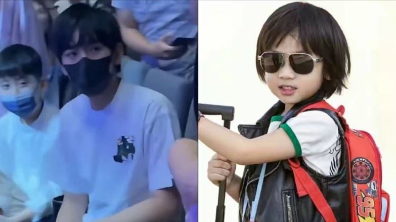 Kimi整體氣質陽光自信，與當年參與《爸爸去哪兒》時的稚嫩模樣形成強烈對比。（圖／翻攝自微博）