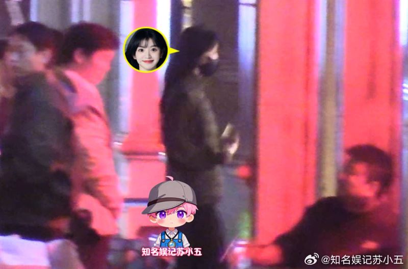 田曦薇日前被狗仔拍到深夜外出,離開時更出現推擠情況,掀起討論。(圖/翻攝自微博)