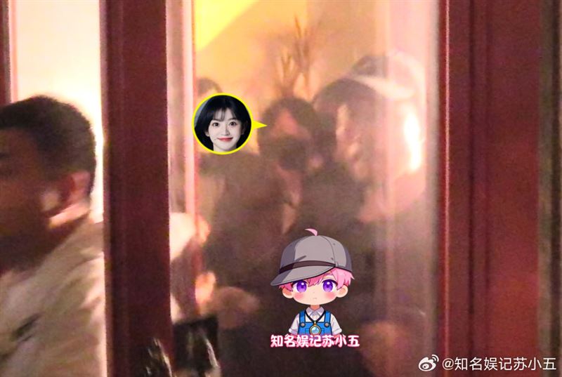 田曦薇日前被狗仔拍到深夜外出,離開時更出現推擠情況,掀起討論。(圖/翻攝自微博)