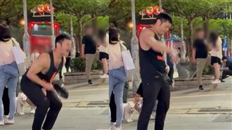 他信義區上演「鐵鍋擊蛋」自嘲：社會亂源