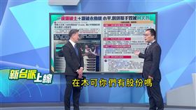 鍾年晃質問，柯文哲跟陳佩琪在木可公司有股份嗎？（圖／新台派上線）