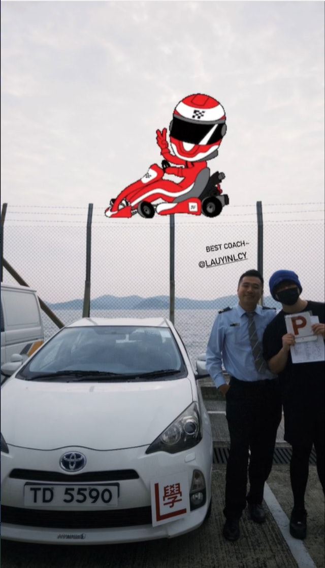 姜濤去年2月花15分鐘便考上駕照,怎料接連發生交通事故意外。(圖/翻攝自IG @keung_show)