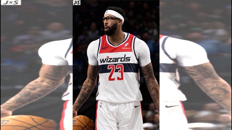 華盛頓巫師隊主力戴維斯（Anthony Davis）。（圖／翻攝自X平台 @NBAdoPovo）