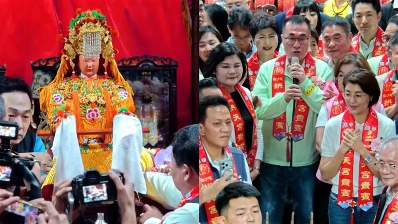 白沙屯媽祖起駕一幕挨轟誤吉時 廟方回應