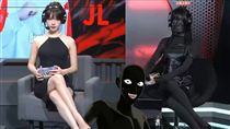 電競美女主播挨批穿太露！出奇招全身塗黑