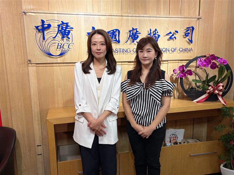 國民黨發言人江怡臻接受廣播《千秋萬事》專訪（圖／中廣提供）