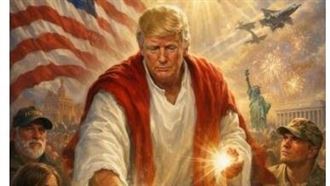 「扮演耶穌圖」惹怒鐵票　川普閃刪