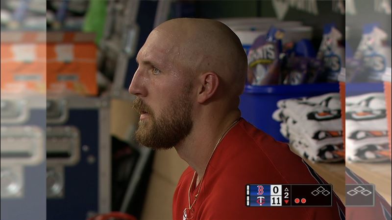 紅襪先發投手克羅謝(Garrett Crochet)1.2局爆,寫下生涯最慘紀錄。(圖/翻攝自FOX Sports: MLB推特)