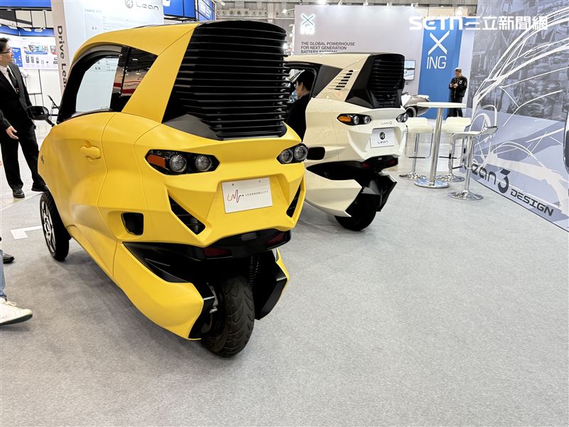 Lean3駕艙機車在台北國際汽機車零配件展亮相。（圖／記者鍾釗榛攝影）