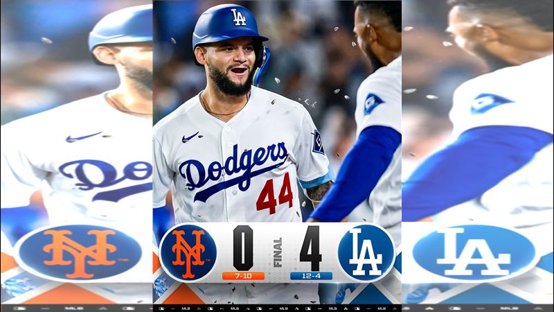 道奇4:0完封大都會(圖/翻攝自MLB X)