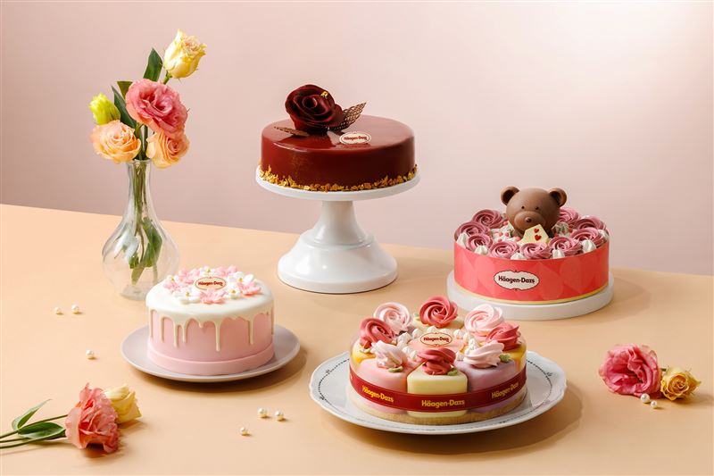 哈根達斯母親節推出4款高質感冰淇淋蛋糕。（圖／品牌業者提供）