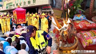 白沙屯媽祖一來發爐了！急轉賜福秀傳醫護