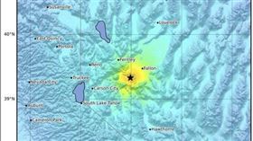 美國內華達州規模5.7地震釀災損。（圖／翻攝自X平台 @USGS_ShakeAlert）
