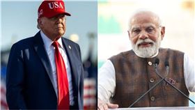 印度總理莫迪（Narendra Modi）、美國總統川普。（圖／翻攝自川普臉書、莫迪臉書）