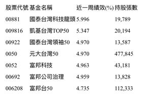含台積電績效誰最強　這幾檔領先全場！