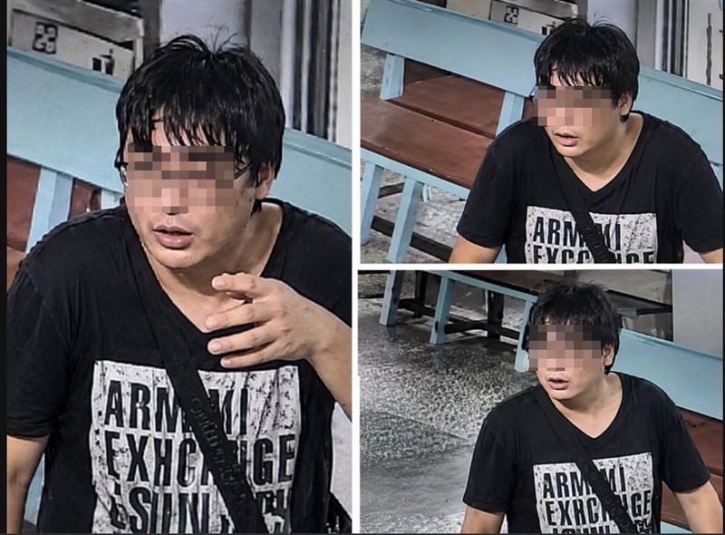 李男犯案時被監視器拍下。（圖／翻攝畫面）