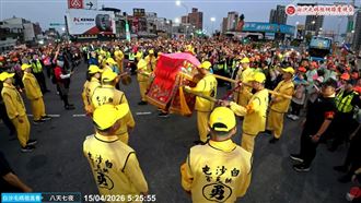 白沙屯媽擇路狂晃！1路線跨濁水溪進雲林