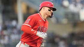楚奧特（Mike Trout）跨場連3打席開轟。（圖／美聯社／達志影像）