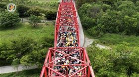 粉紅超跑,雲林,46萬名,香燈腳,西螺大橋,白沙屯媽祖,媽祖,鑾轎（圖／翻攝自白沙屯媽祖網路電視台）