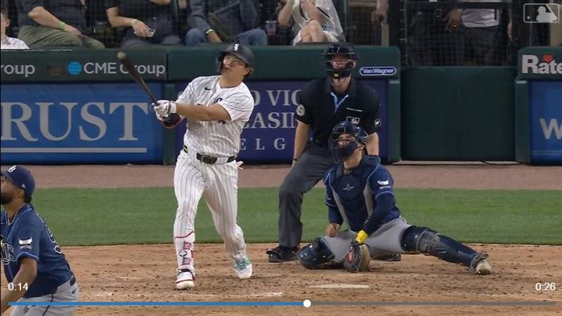 村上宗隆敲出本季第5轟。（圖／翻攝自MLB官網）