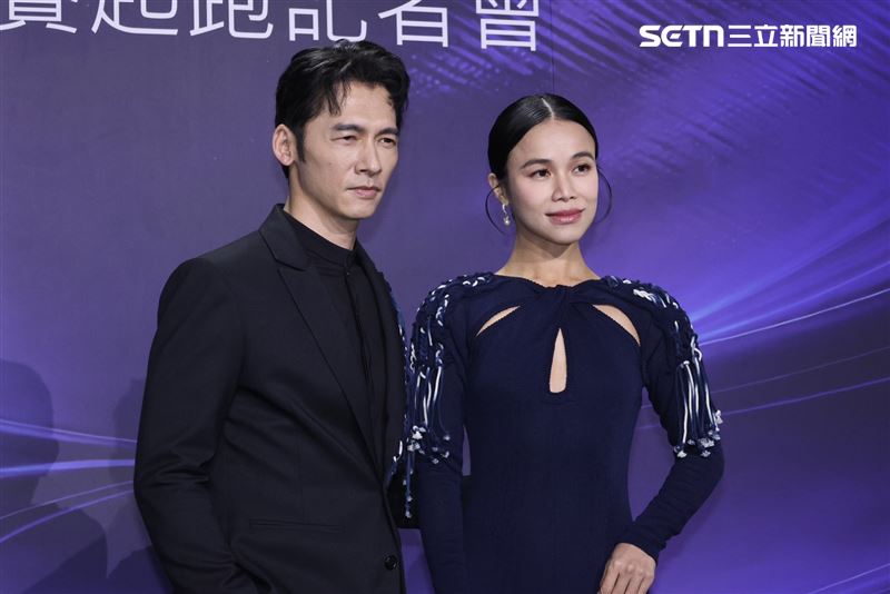 温昇豪、林芯儀出席「2026 HFA 客家時尚獎」。（圖／記者田俊彥攝影）