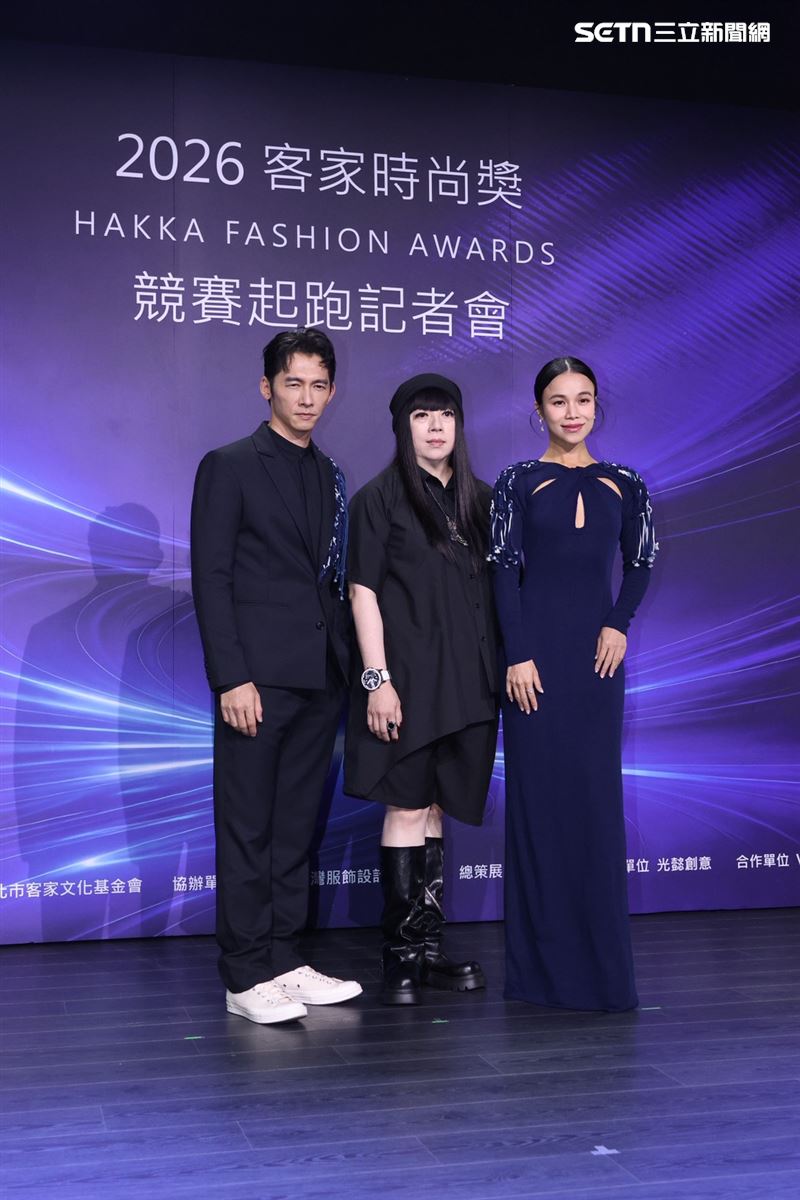 温昇豪（左）擔任客家時尚獎活動大使。（圖／記者田俊彥攝影）