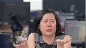 李貞秀在直播節目上大爆哭（圖／翻攝自《中午鏡來講》YT）