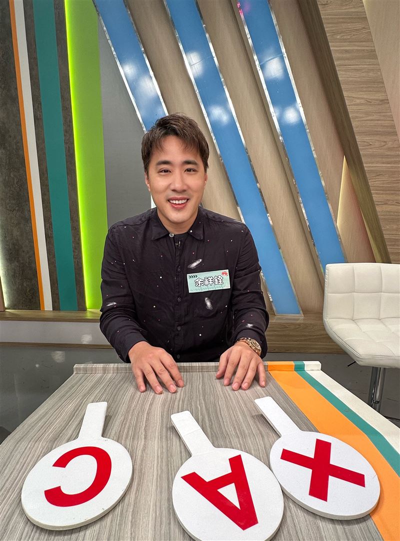 余祥銓今天上節目受訪。(圖/鴻凱娛樂提供)