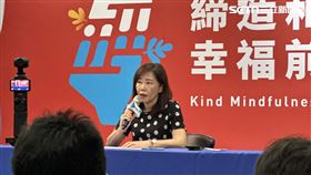 國民黨文傳會主委尹乃菁回應李乾龍座車遭安裝追蹤器。（圖／記者詹宜庭攝影）