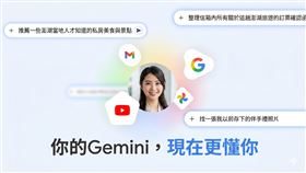 Gemini個人化智慧服務正式在台推出。（圖／Google提供） 