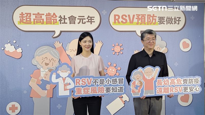 曹玉婷醫師與姚宗漢醫師（左至右）提醒RSV年齡層均可能重複感染。（圖／記者簡浩正攝影）