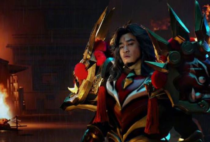 何潤東於今（15）日正式釋出與王者榮耀的合作內容，Cos項羽「霸王本色」皮膚造型。（圖／翻攝自微博）