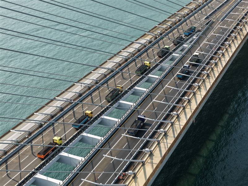 淡江大橋5月12日將通車。（圖／公路局提供）