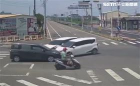麥寮3車撞1團驚見全Sienta　網：機率多低（圖／翻攝畫面）