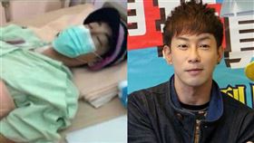 許聖梅曾透露張善為癱瘓的原因，指他因2003年錄製節目時進行「1動作」導致頸椎嚴重受傷，留下瘀血血塊隱患。（圖／資料照、翻攝自黃子佼臉書）