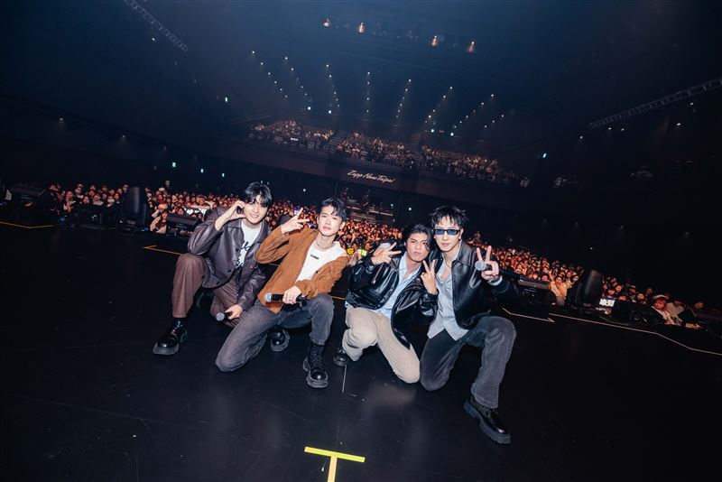 羅章恩（左起）、洪言翔、陳峻廷與張哲偉久違合體。（圖／量籽計畫提供）