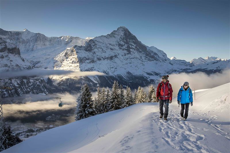 格林德瓦冬季雪地健行Winter Hike in Grindelwald。（圖／格林德瓦旅遊局提供）