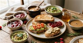 吐司沾醬。(示意圖／AI生成)