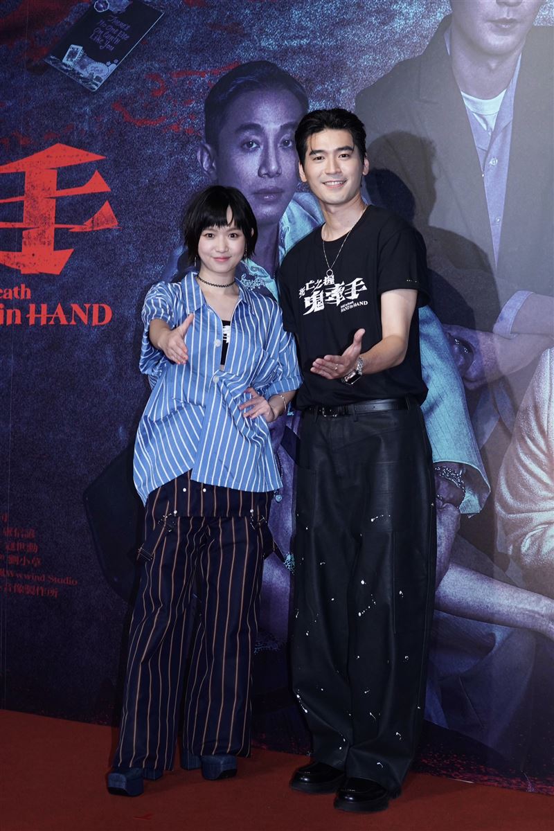 這是嚴正嵐第三度演出恐怖片，涂善存則是首度挑戰。（圖／記者趙于瑩攝影）